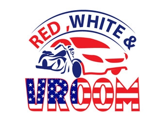 Red, White & Vroom logo design by LogoInvent