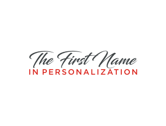 The First Name in Personalization logo design by bricton
