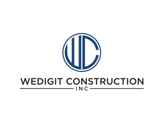 Wedigit Construction Inc. logo design by Franky.