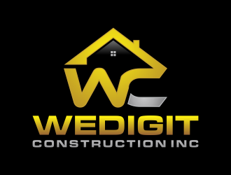 Wedigit Construction Inc. logo design by haidar