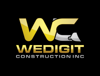 Wedigit Construction Inc. logo design by haidar