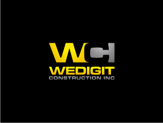 Wedigit Construction Inc. logo design by dewipadi