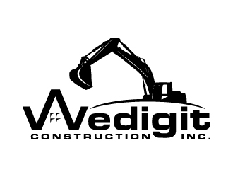 Wedigit Construction Inc. logo design by JJlcool