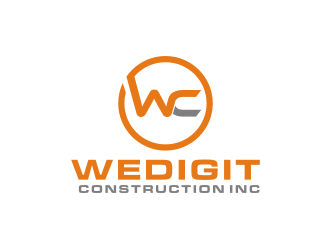 Wedigit Construction Inc. logo design by bricton