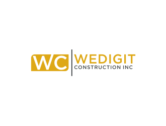 Wedigit Construction Inc. logo design by bricton