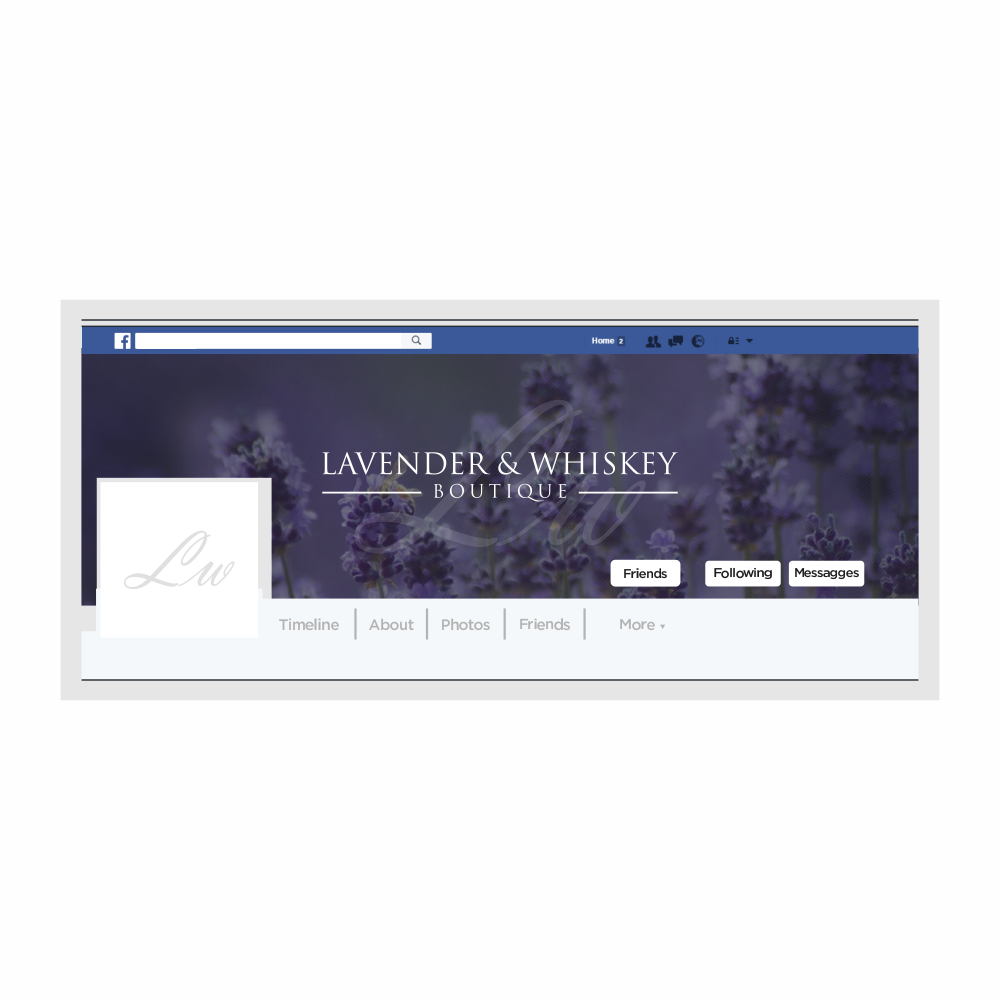Lavender & Whiskey Boutique logo design by haidar