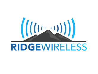 Ridge Wireless logo design by megalogos