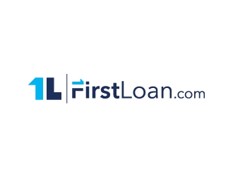 FirstLoan.com logo design by Kewin