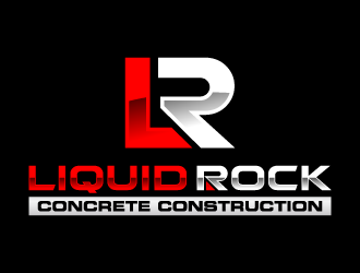 Liquid rock concrete construction  logo design by jaize
