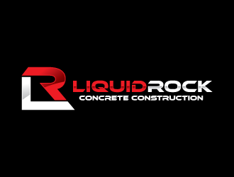 Liquid rock concrete construction  logo design by bluespix