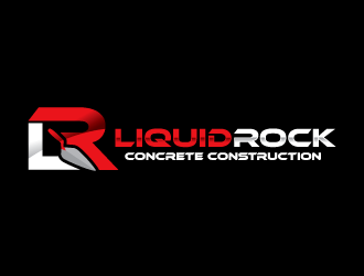 Liquid rock concrete construction  logo design by bluespix