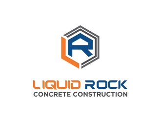 Liquid rock concrete construction  logo design by lbdesigns