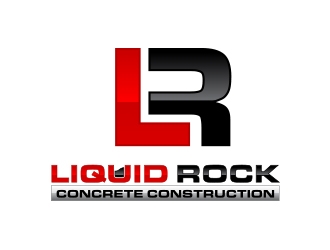 Liquid rock concrete construction  logo design by MarkindDesign