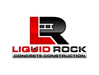 Liquid rock concrete construction  logo design by MarkindDesign