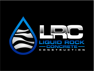 Liquid rock concrete construction  logo design by mutafailan