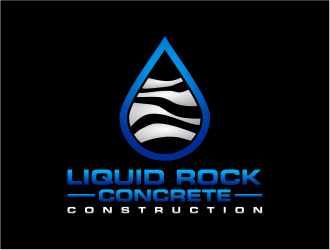 Liquid rock concrete construction  logo design by mutafailan