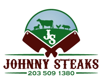 JOHNNY STEAKS  logo design by PMG