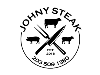 JOHNNY STEAKS  logo design by ingepro