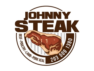 JOHNNY STEAKS  logo design by veron