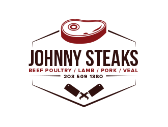 JOHNNY STEAKS  logo design by BeDesign