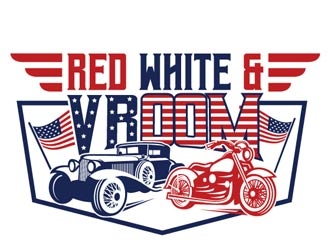 Red, White & Vroom logo design by shere