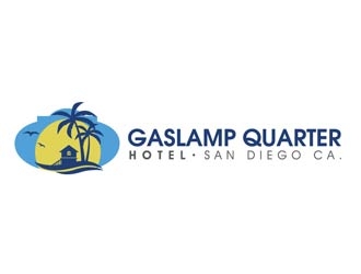 Gaslamp Quarter Hotel  logo design by logoguy