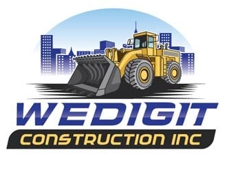 Wedigit Construction Inc. logo design by logoguy