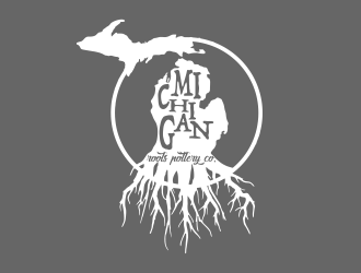 Michigan Roots Pottery Co. logo design by oke2angconcept