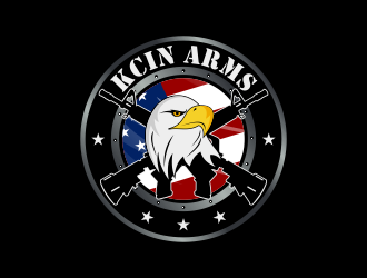 KCIN ARMS logo design by Kruger