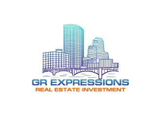 GR Expressions  logo design by uttam