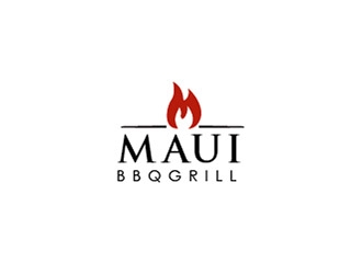 Maui BBQ Grills logo design by eyeglass