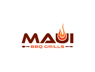 Maui BBQ Grills logo design by Andri