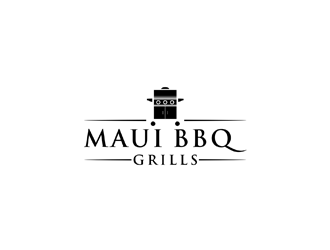 Maui BBQ Grills logo design by johana