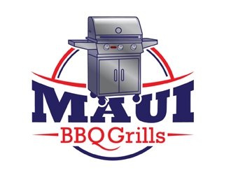 Maui BBQ Grills logo design by MAXR