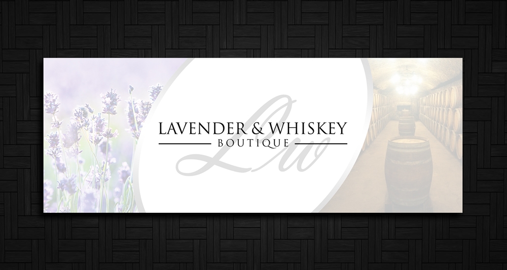 Lavender & Whiskey Boutique logo design by rootreeper