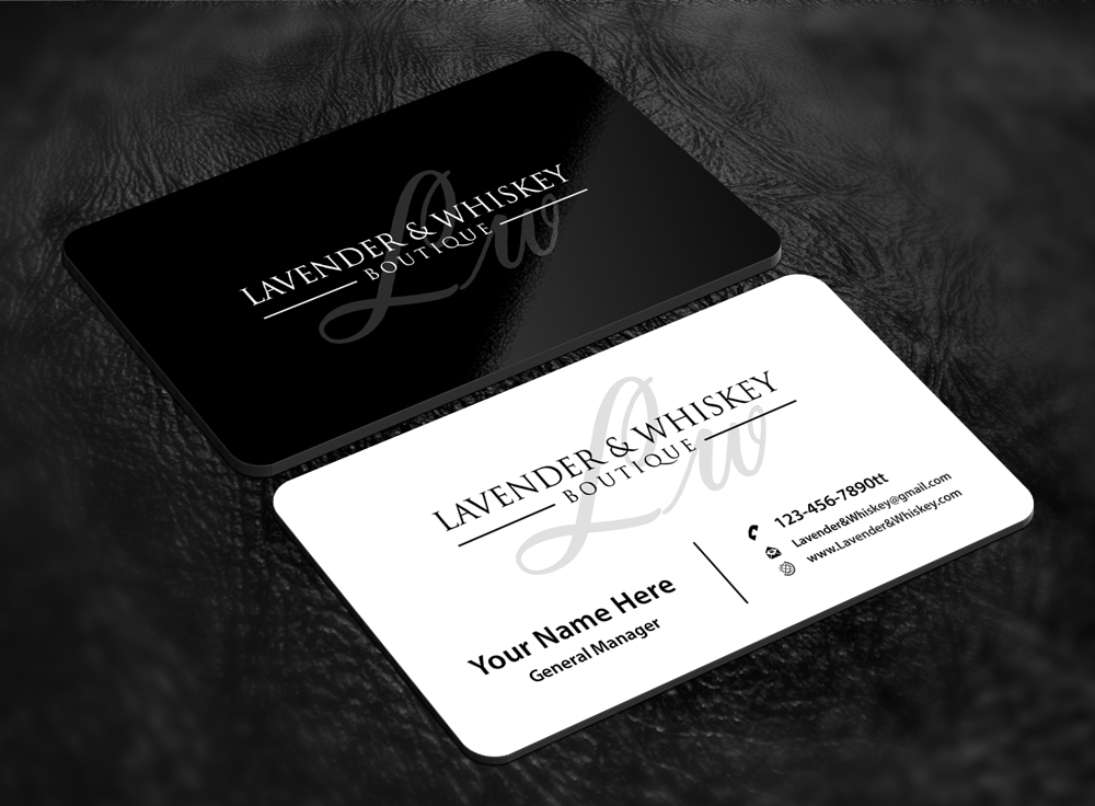 Lavender & Whiskey Boutique logo design by abss