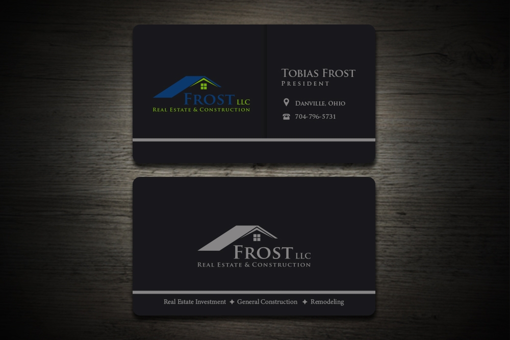 Frost Real Estate & Construction LLC Digital Design 48hourslogo