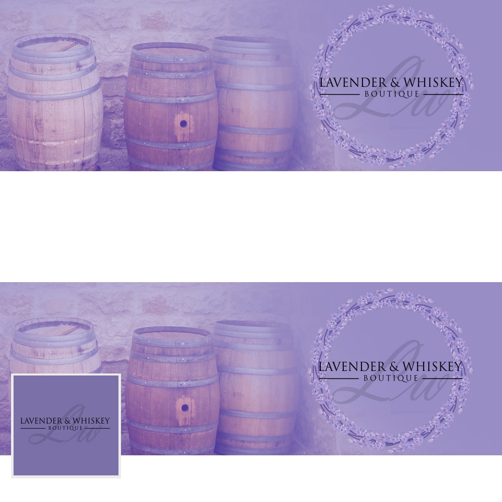 Lavender & Whiskey Boutique logo design by lbdesigns