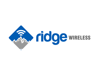 Ridge Wireless logo design by enzidesign