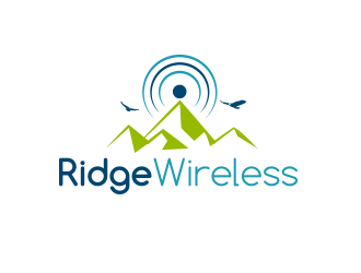 Ridge Wireless logo design by BeDesign