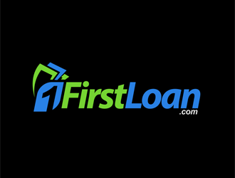 FirstLoan.com logo design by enzidesign