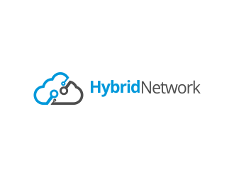 Hybrid Network logo design by Ganyu
