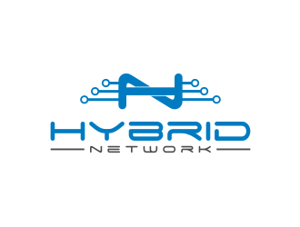 Hybrid Network logo design by Landung