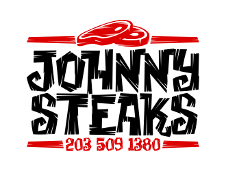 JOHNNY STEAKS  logo design by rykos
