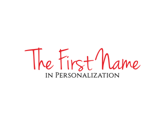 The First Name in Personalization logo design by alhamdulillah