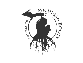 Michigan Roots Pottery Co. logo design by Gravity