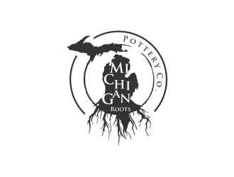Michigan Roots Pottery Co. logo design by Gravity