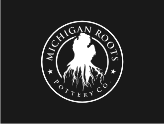 Michigan Roots Pottery Co. logo design by Gravity