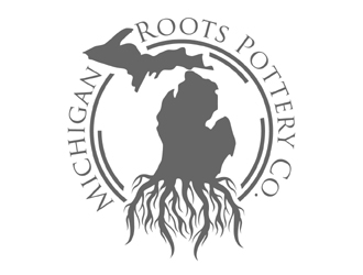 Michigan Roots Pottery Co. logo design by MAXR