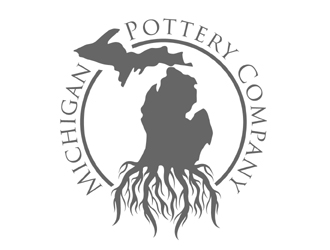 Michigan Roots Pottery Co. logo design by MAXR